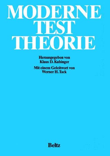 Moderne Testtheorie, Buch