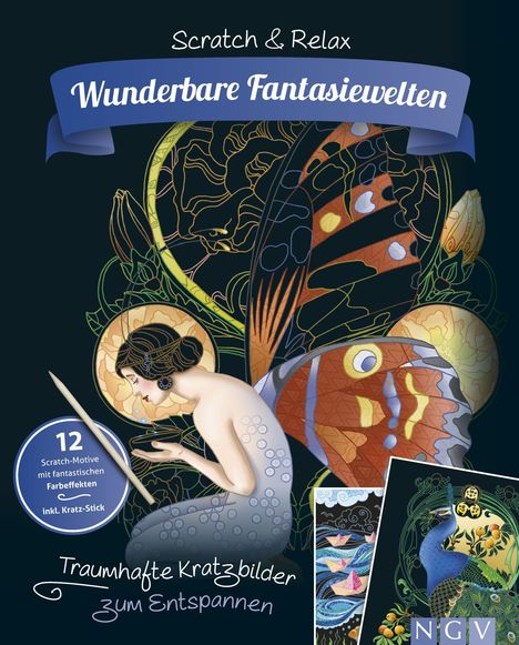 Wunderbare Fantasiewelten - Traumhafte Kratzbilder zum Entspannen, Buch
