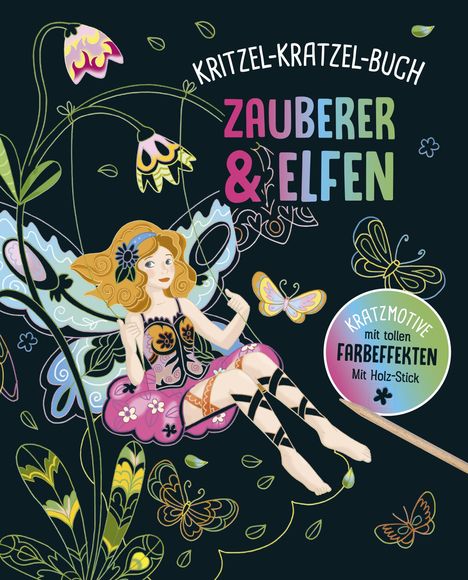 Zauberer und Elfen - Kritzel-Kratzel-Buch für Kinder ab 5 Jahren, Buch