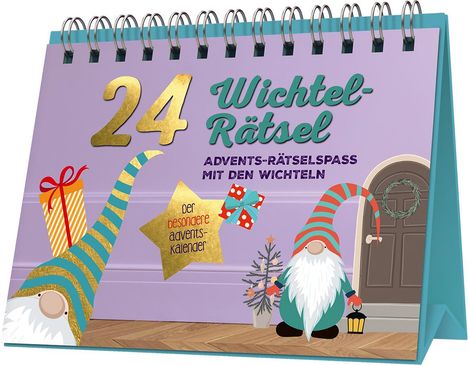 24 Wichtel-Rätsel I Der besondere Adventskalender zum Aufstellen, Buch