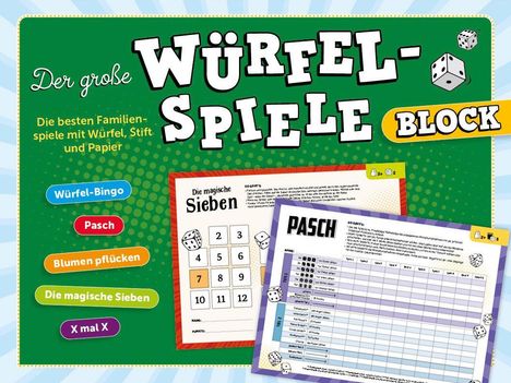 Der große Würfelspiele-Block, Buch