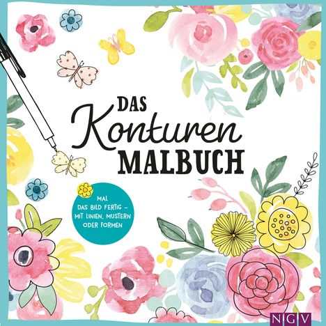 Das Konturen-Malbuch, Buch