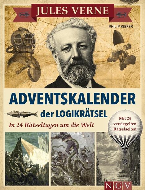 Philip Kiefer: Jules Verne Adventskalender der Logikrätsel, Buch