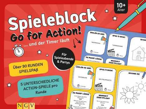 Spieleblock Go for Action!, Buch