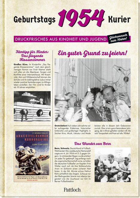 Pattloch Verlag: 1954 - Geburtstagskurier, Buch
