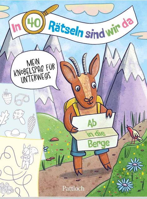 In 40 Rätseln sind wir da! - Ab in die Berge!, Buch