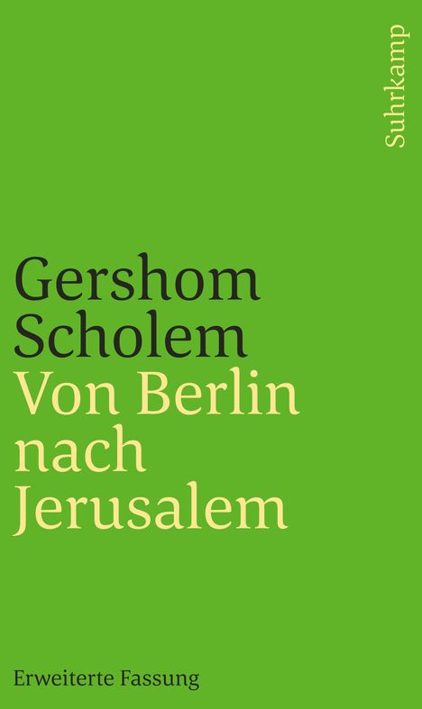 Gershom Scholem: Von Berlin nach Jerusalem, Buch