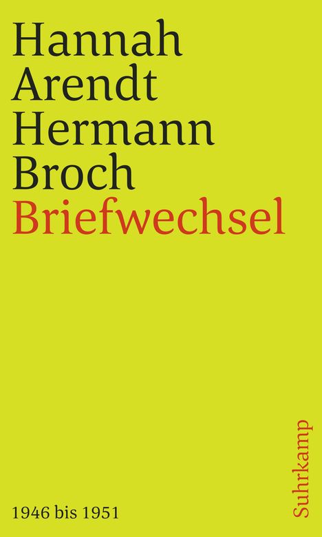 Hannah Arendt: Briefwechsel, Buch