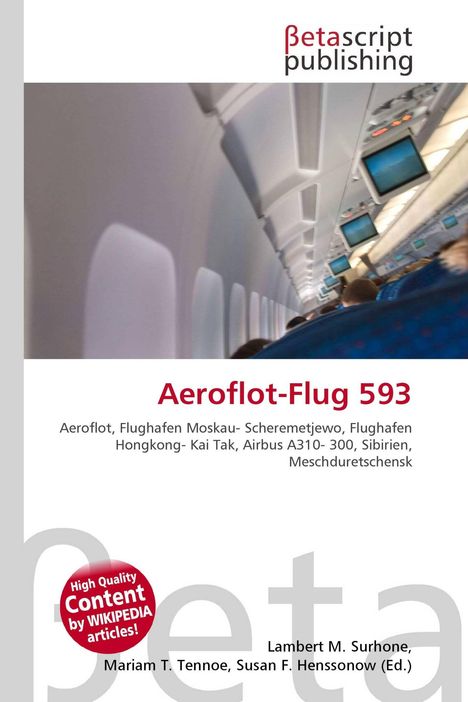 "Aeroflot-Flug 593", darunter Flughäfen und Airbus A310 erwähnt. Flugzeugkabine, Bildschirme an der Decke.