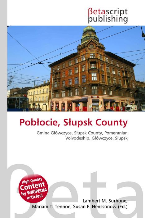 "Pobłocie, Słupsk County" steht groß. Darunter: "Gmina Główczyce, Słupsk County, Pomeranian Voivodeship, Główczyce, Słupsk." Darunter ein Bild eines alten Gebäudes mit vielen Fenstern und einer Kuppel.