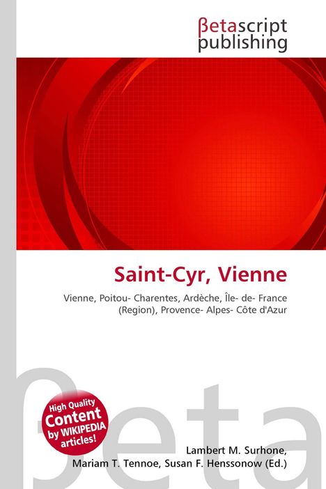 Text: "Saint-Cyr, Vienne" und "High Quality Content by WIKIPEDIA articles!". Enthält rote, konzentrische Kreise.