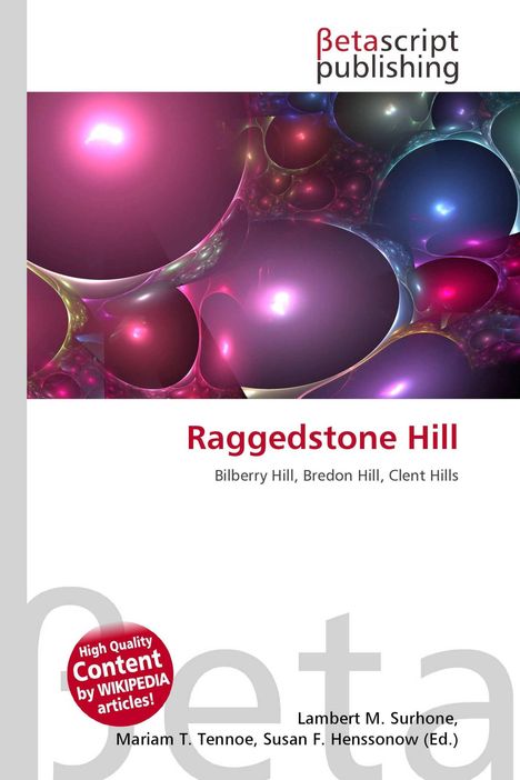 "Raggedstone Hill. Bilberry Hill, Bredon Hill, Clent Hills." Abstrakte Formen in lebhaften Pink- und Blautönen.