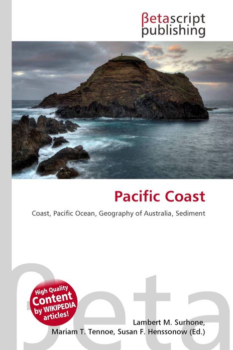 „Pacific Coast“, „Coast, Pacific Ocean, Geography of Australia, Sediment“. Felsige Küstenlandschaft im Ozean.