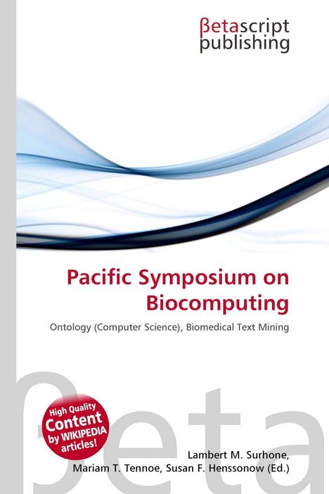 "Pacific Symposium on Biocomputing", wissenschaftliches Thema. Logo "betascript publishing". Wellenartige Grafik unten.