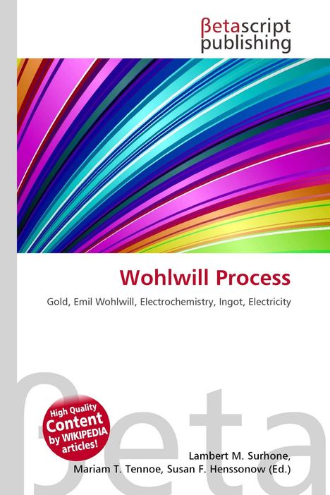 "Wohlwill Process" und "Betascript Publishing" sind auf einem weißen Hintergrund zu sehen. Bunte Linien bilden den oberen Teil.