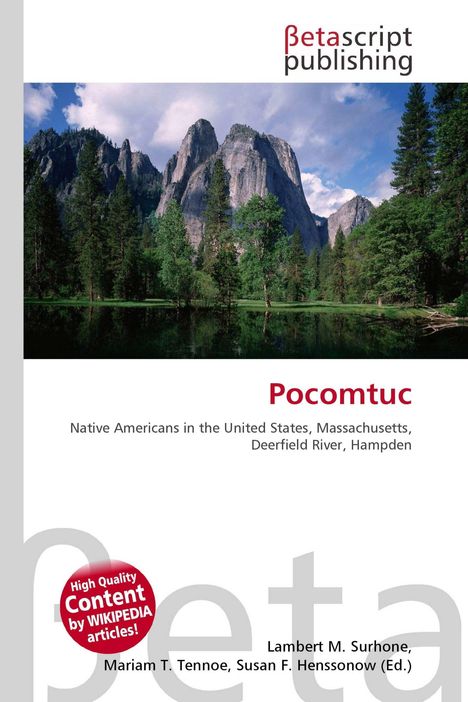 Logo: Betascript Publishing. Titel: Pocomtuc. Untertitel: Native Americans in the United States, Massachusetts.