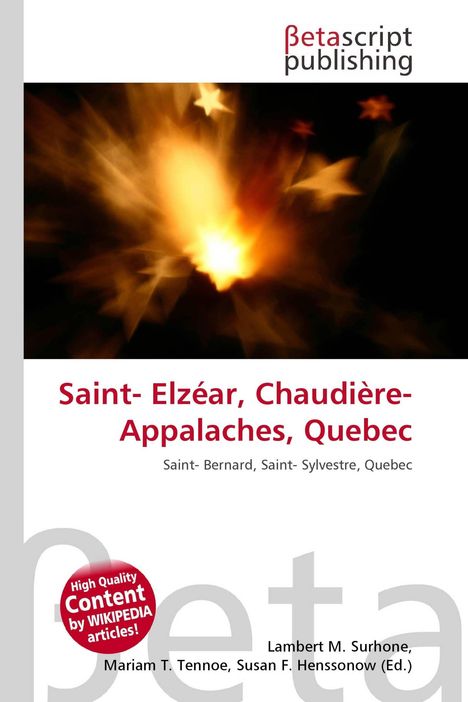 "Saint-Elzéar, Chaudière-Appalaches, Quebec", darunter Künstlernamen. Verschwommene, helle Lichtstrahlen und Sterne.