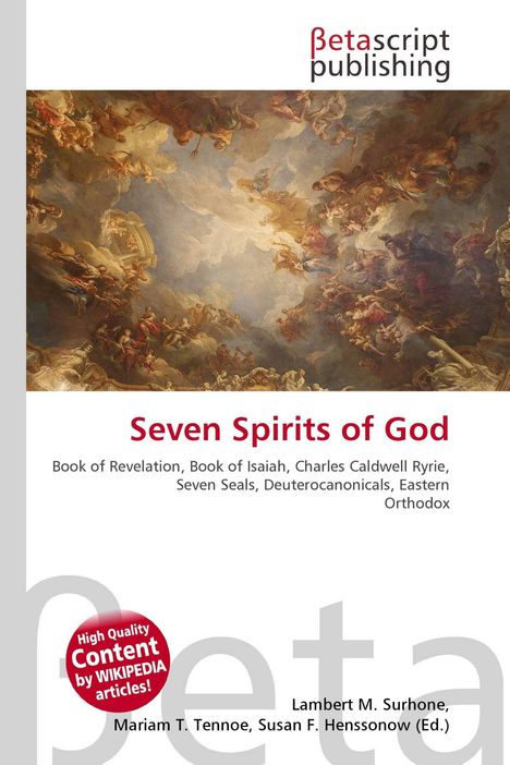 Betascript Publishing, Seven Spirits of God, Buch der Offenbarung. Barocke Himmelsdarstellung mit Engeln in Wolken.