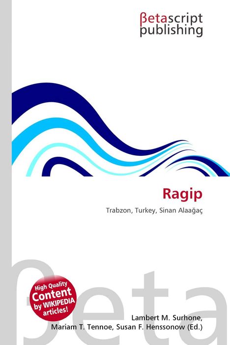 Betascript Publishing, Ragip, Trabzon, Turkey, Sinan Alaağaç. Wellenförmiges Design in Blau- und Türkistönen.