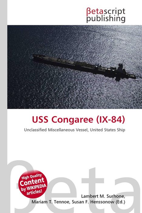 „USS Congaree (IX-84), Unclassified Miscellaneous Vessel, United States Ship“, Bild eines Schiffes auf dem Meer.