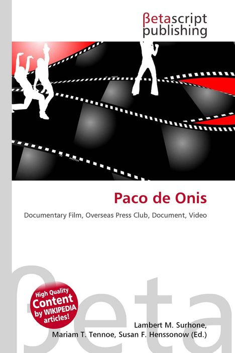 "Paco de Onis, Documentary Film, Overseas Press Club, Document, Video. Silhouetten tanzen vor Filmstreifen."