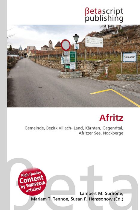 "Afritz", "Gemeinde, Bezirk Villach-Land, Kärnten, Gegental, Afritzer See, Nockberge". Straße in Dorf mit Schildern und Hügeln.