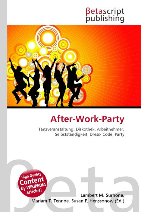 "After-Work-Party. Tanzveranstaltung, Diskothek, Arbeitnehmer, Selbstständigkeit, Dresscode, Party. Silhouetten tanzender Menschen vor buntem Hintergrund."