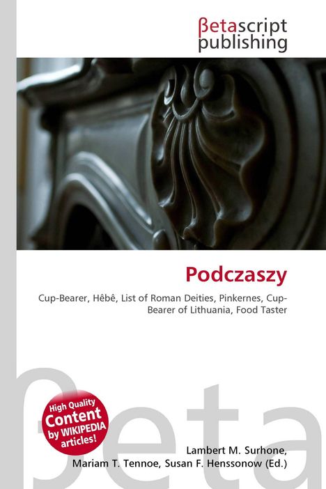 Oben "Betascript Publishing", unten "Podczaszy". Dekoratives Relief im Hintergrund.