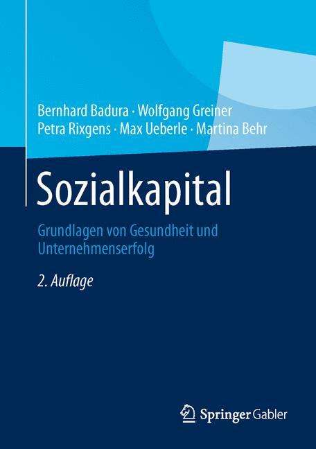 Bernhard Badura: Sozialkapital, Buch