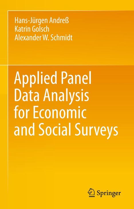 Hans-Jürgen Andreß: Applied Panel Data Analysis for Economic and Social Surveys, Buch