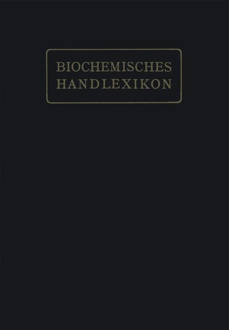 H. Altenburg: Biochemisches Handlexikon, Buch