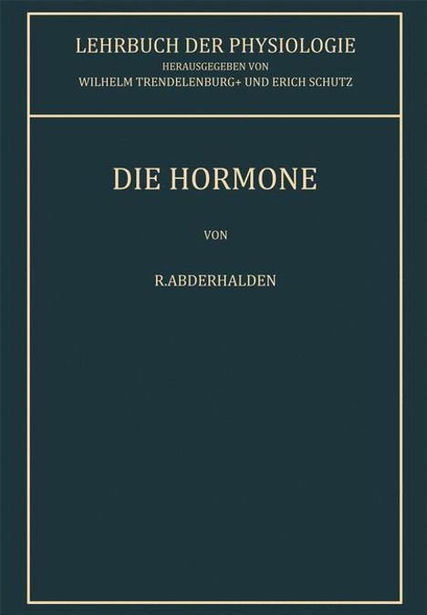 R. Abderhalden: Die Hormone, Buch