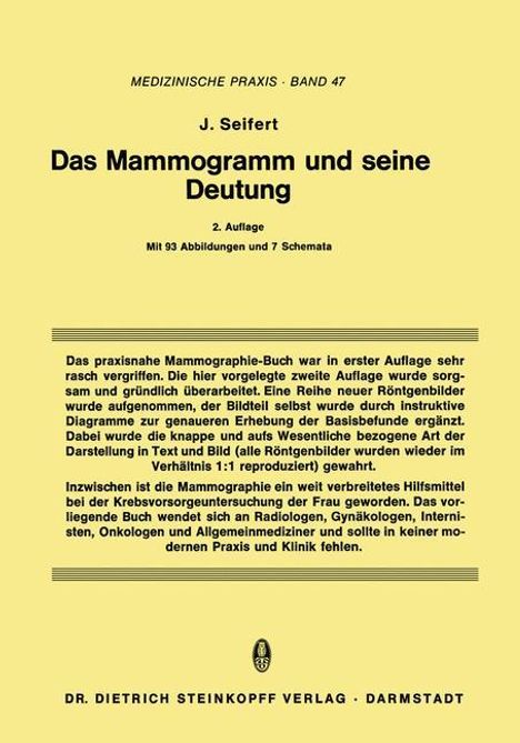 Jürgen Seifert: Seifert, J: Mammogramm und seine Deutung, Buch