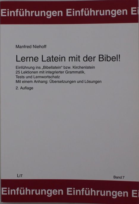 Manfred Niehoff: Lerne Latein mit der Bibel!, Buch