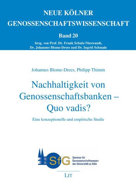 Johannes Blome-Drees: Nachhaltigkeit von Genossenschaftsbanken - Quo vadis?, Buch