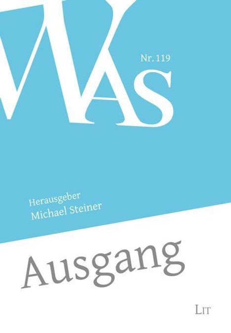 Nr. 119, Herausgeber Michael Steiner, Ausgang. Oben blau, unten weiß, schräg verlaufend.