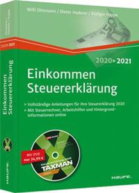 Willi Dittmann: Einkommensteuererklärung 2020/2021 - inkl. DVD, Buch