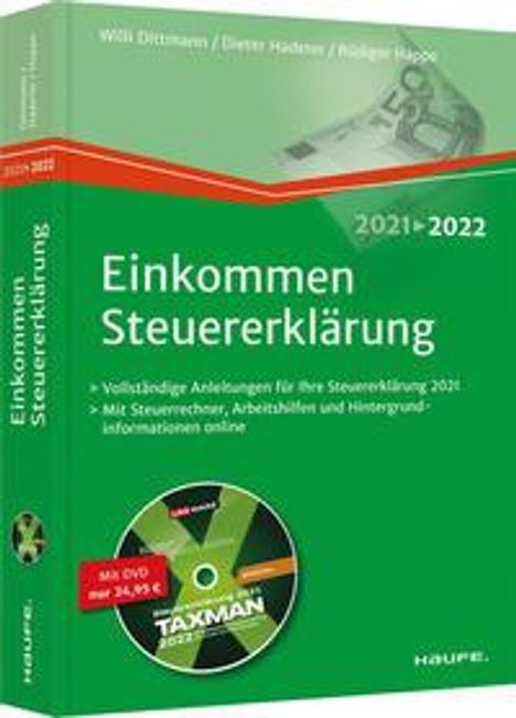 Willi Dittmann: Einkommensteuererklärung 2021/2022 - inkl. DVD, Buch