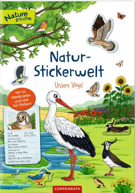 Natur-Stickerwelt - Unsere Vögel, Buch