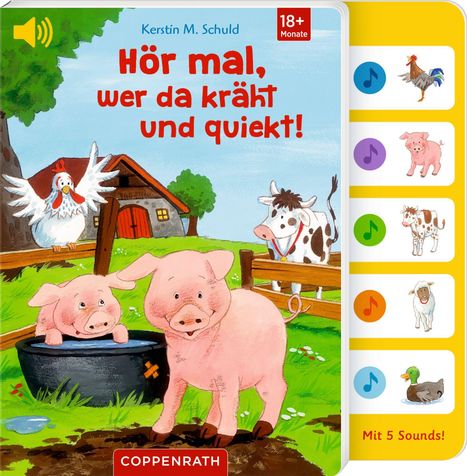 Hör mal, wer da kräht und quiekt!, Buch