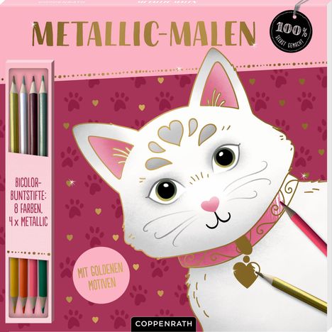 Metallic-Malen, (Katze), Buch