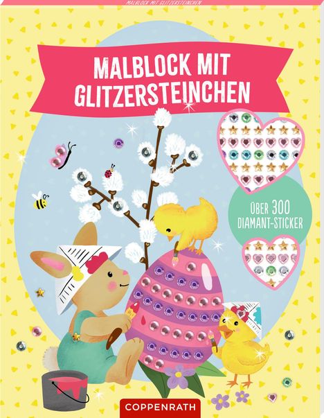 Malblock mit Glitzersteinchen Frohe Ostern, Buch