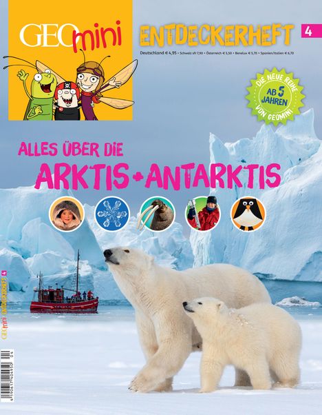 Rosa Wetscher: GEO mini Entdeckerheft 4/2016 - Alles über die Arktis + Antarktis, Buch