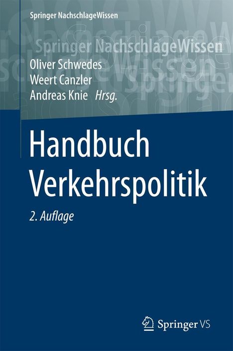 Handbuch Verkehrspolitik, Buch