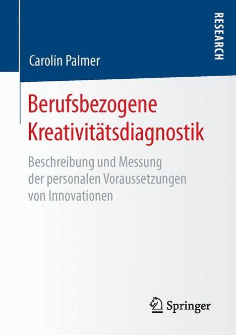 Carolin Palmer: Berufsbezogene Kreativitätsdiagnostik, Buch