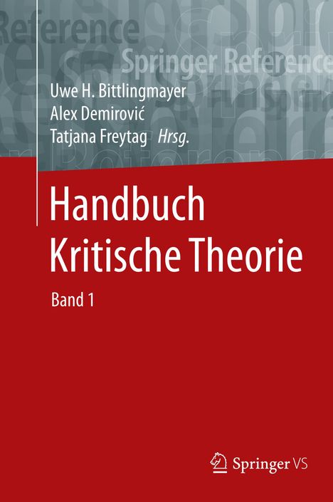 Handbuch Kritische Theorie, 2 Bücher