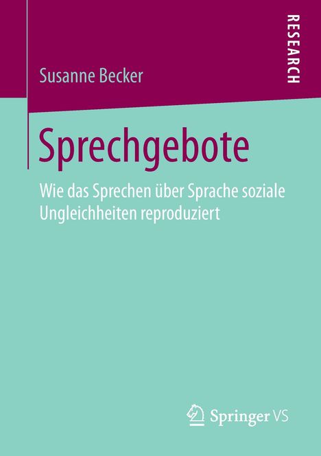 Susanne Becker: Sprechgebote, Buch