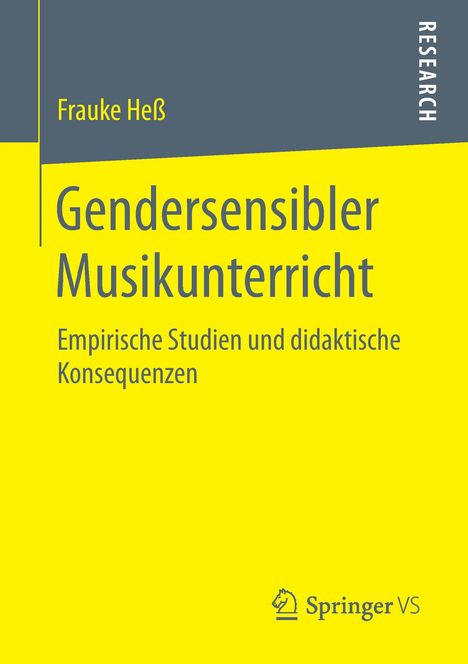 Frauke Heß: Gendersensibler Musikunterricht, Buch