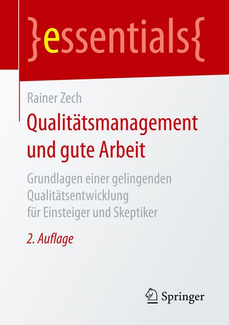 Rainer Zech: Qualitätsmanagement und gute Arbeit, Buch