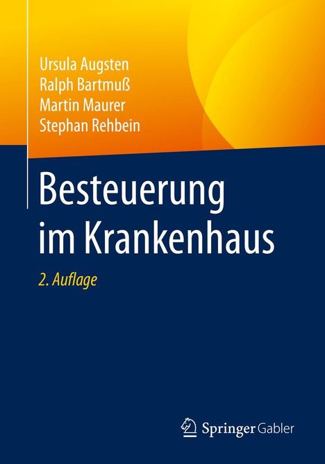 Ursula Augsten: Besteuerung im Krankenhaus, Buch